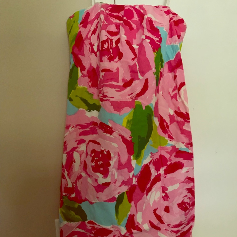 Lilly Pulitzer strapless cocktail dress size 4